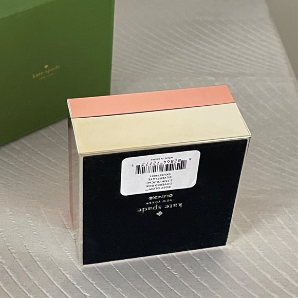 NWT Kate Spade New York x Lenox Rosy Glow Covered Keepsake Box / Jewelry Box - Picture 12 of 14